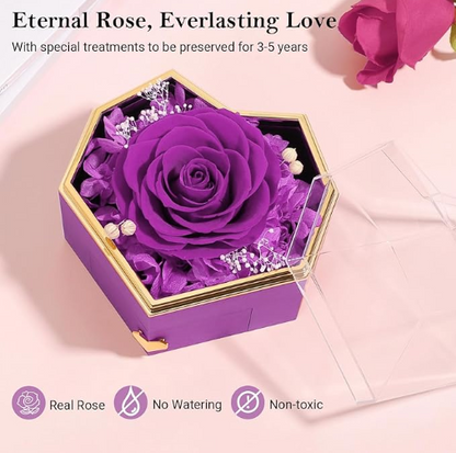 Purple Heart Eternal Rose
